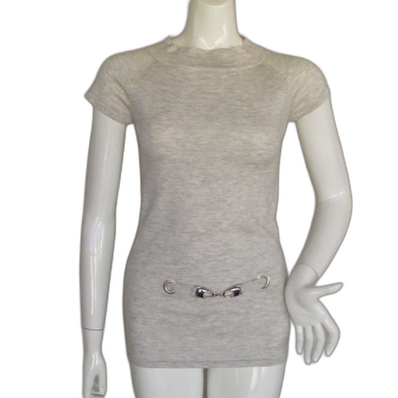WILLI SMITH Tunic/Top, S, Gray, Short sleeves, Accent Hardware, Long body - Picture 13 of 13